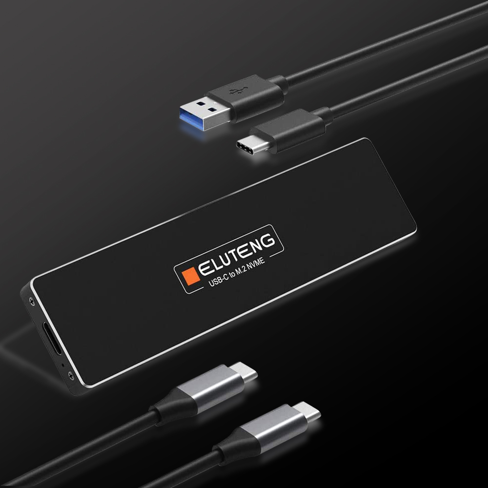 ELUTENG M2 SATA Boîtier Adaptateur M2 SATA vers USB C Gen1 USB 3.1 UASP  6Gbps pour